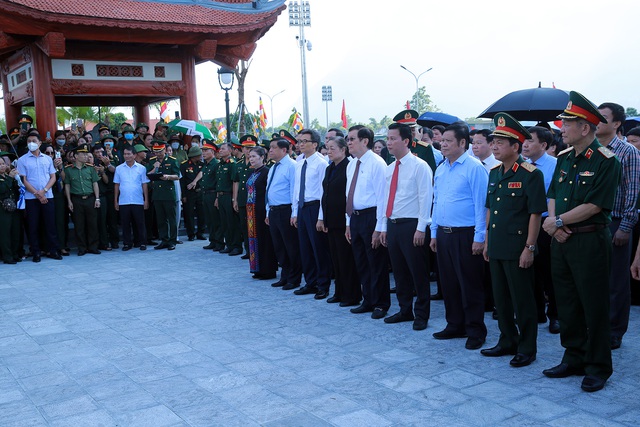 Tổ chức trang trọng lễ truy điệu, an táng hài cốt liệt sĩ tại Nghĩa trang Liệt sĩ quốc gia Vị Xuyên