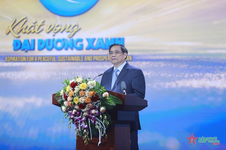 Thủ tướng Phạm Minh Chính: Việt Nam thể hiện quyết tâm mạnh mẽ chung tay cùng cộng đồng hướng đến đại dương xanh