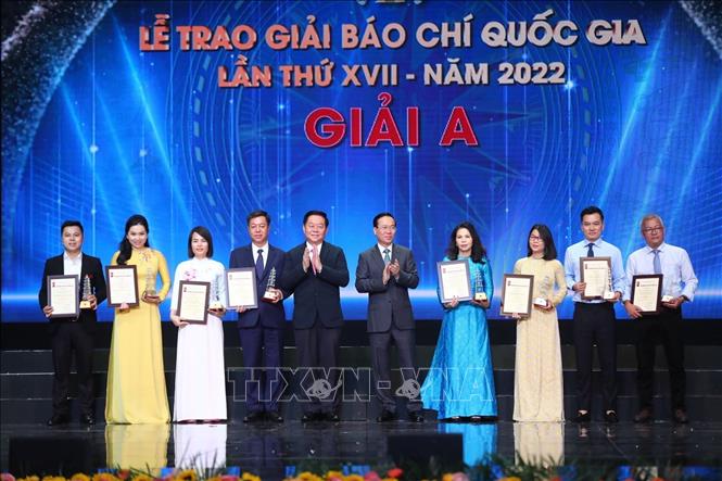 Chủ tịch nước Võ Văn Thưởng dự Lễ trao Giải Báo chí Quốc gia lần thứ XVII