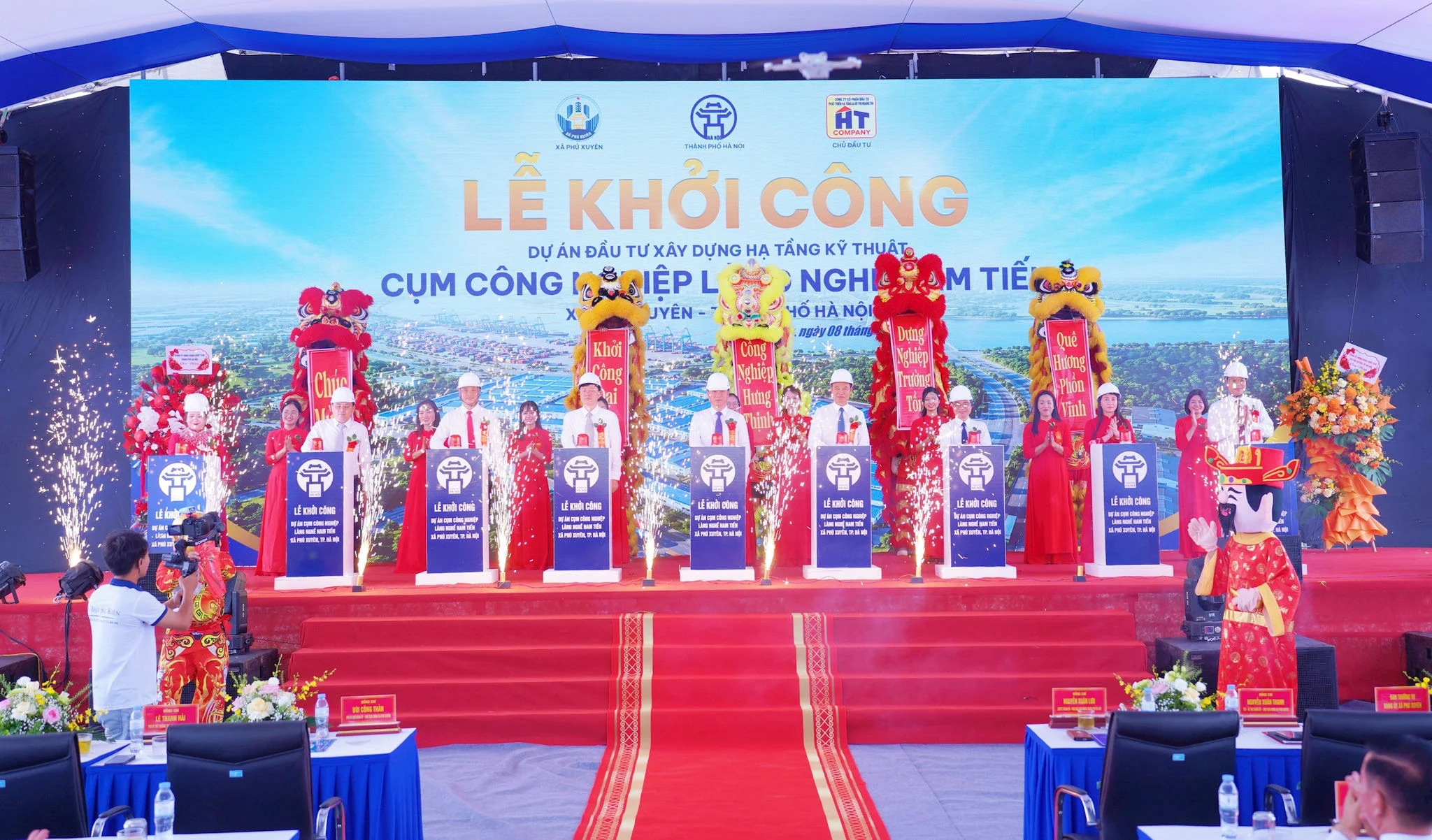 Phú Xuyên khởi công Cụm công nghiệp làng nghề Nam Tiến rộng 26,8ha