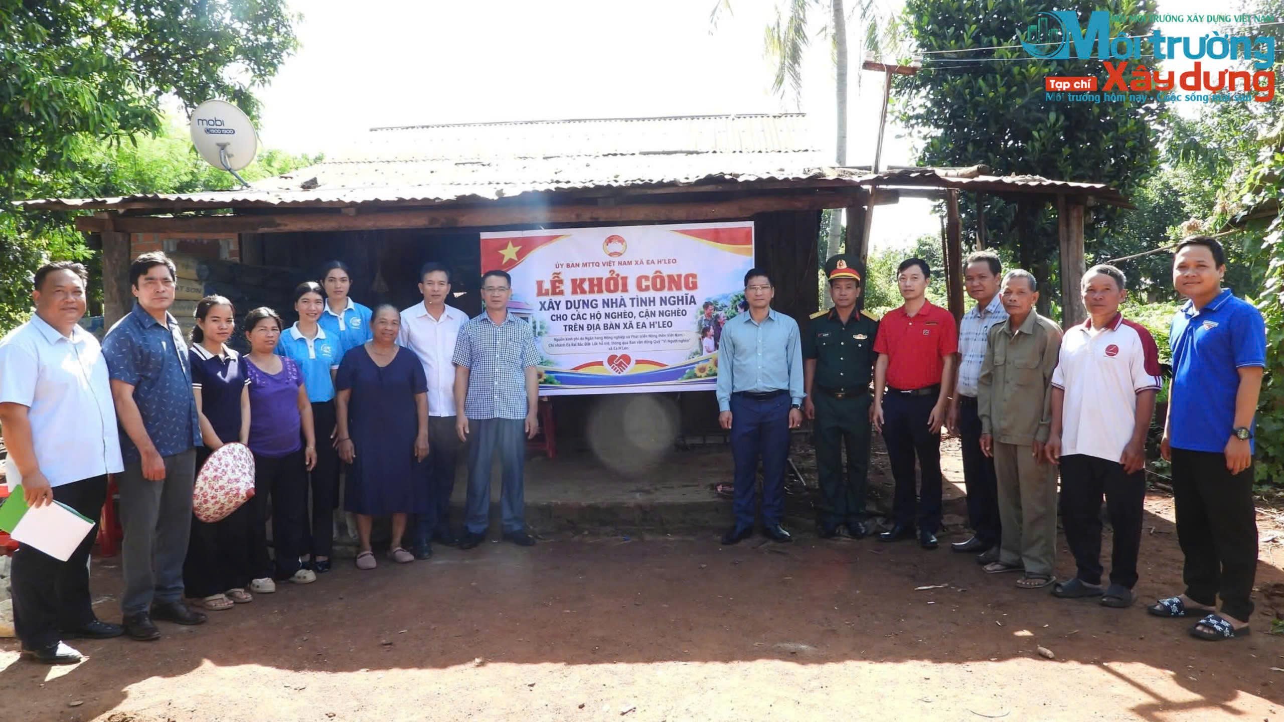 Đắk Lắk: chung tay vì người nghèo – xã Ea H'leo khởi công nhà tình nghĩa tại buôn Treng