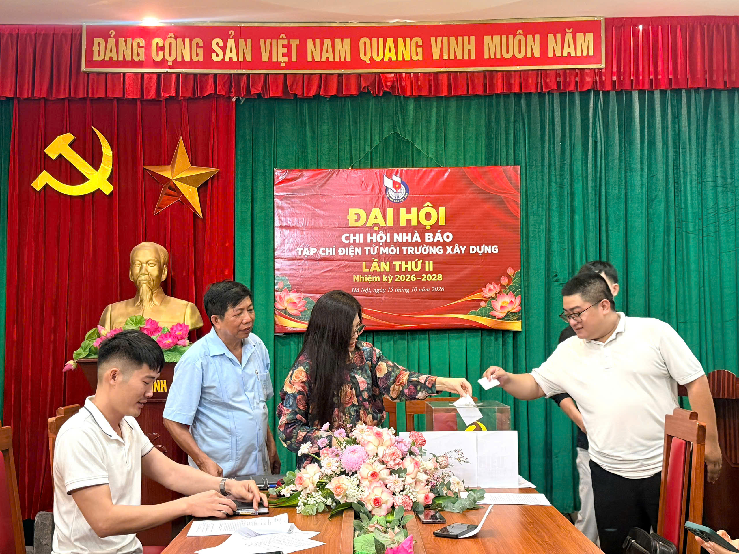 Chi hội Nhà báo Tạp chí điện tử Môi trường Xây dựng tổ chức Đại hội lần thứ II nhiệm kỳ 2026 - 2028