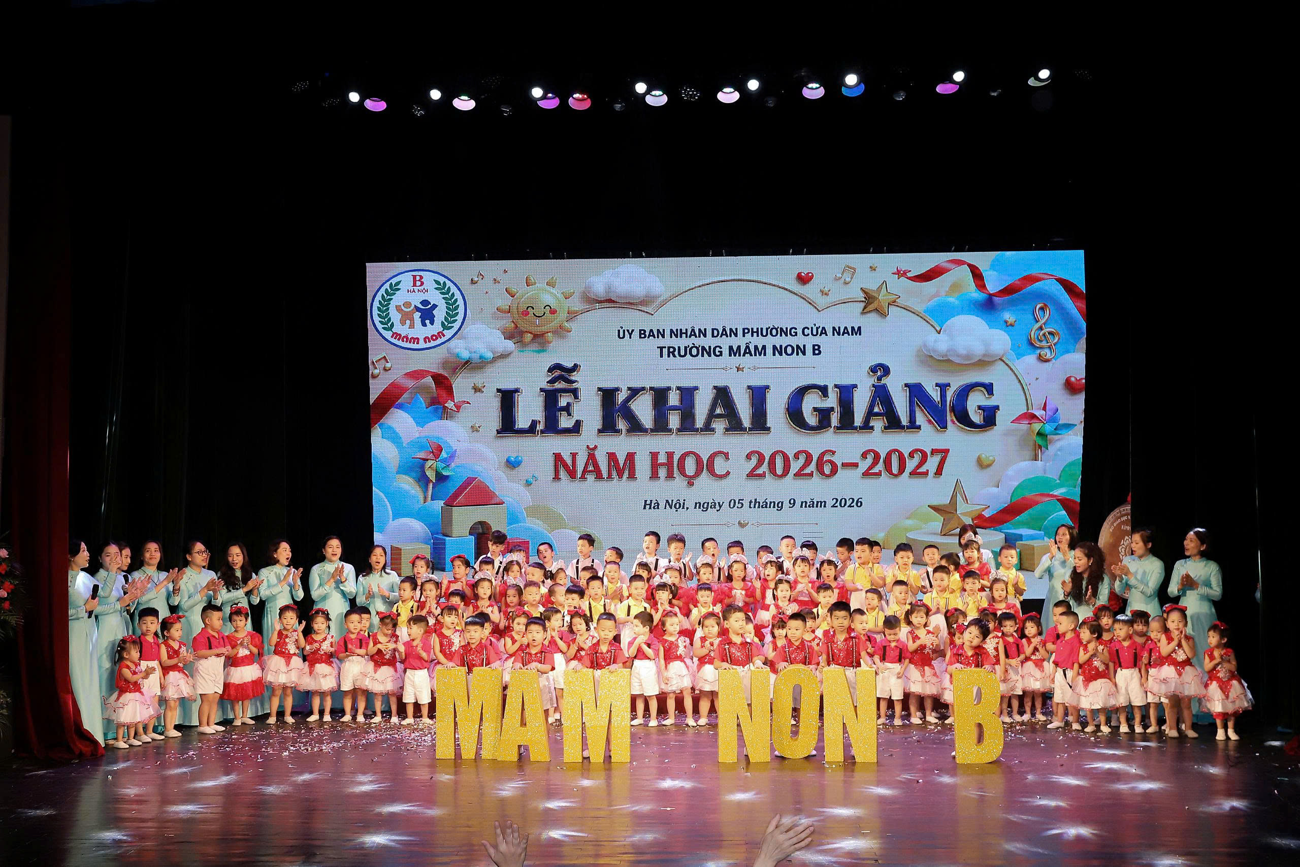 Trường Mầm non B, phường Cửa Nam, Hà Nội khai giảng năm học mới 