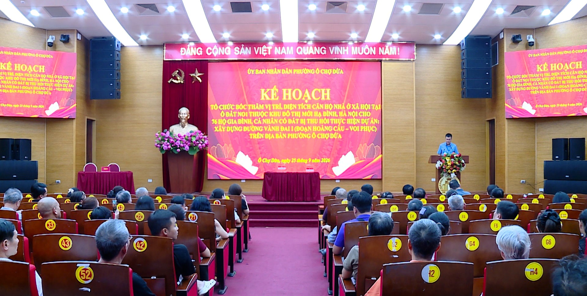 Phường Ô Chợ Dừa (Hà Nội): 76 hộ dân vùng giải phóng mặt bằng Vành đai 1 bốc thăm căn hộ nhà ở xã hội