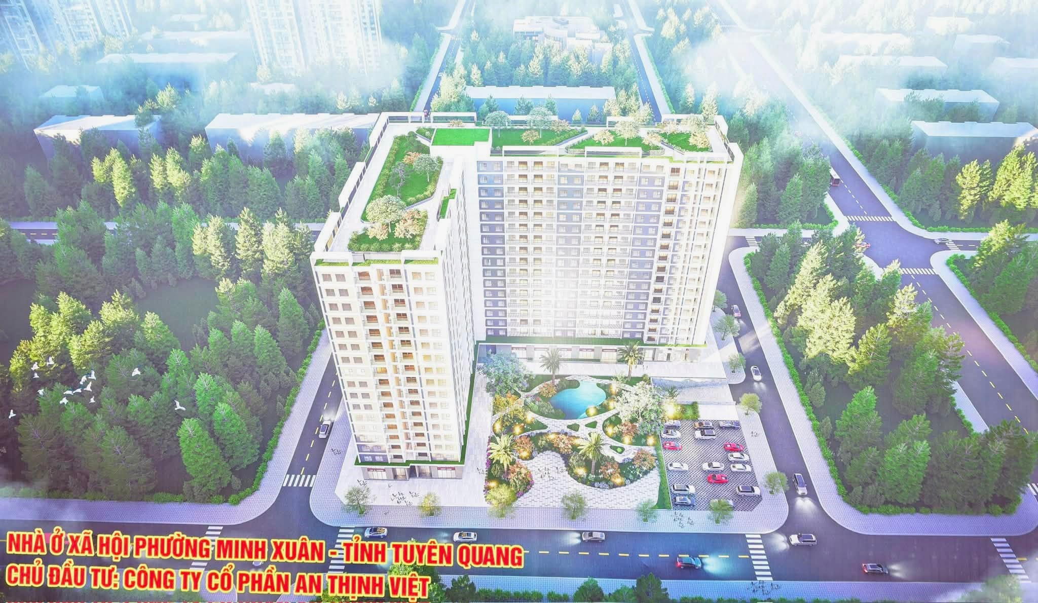 Tuyên Quang: Khởi công dự án khu nhà ở xã hội phường Minh Xuân gần 500 căn hộ