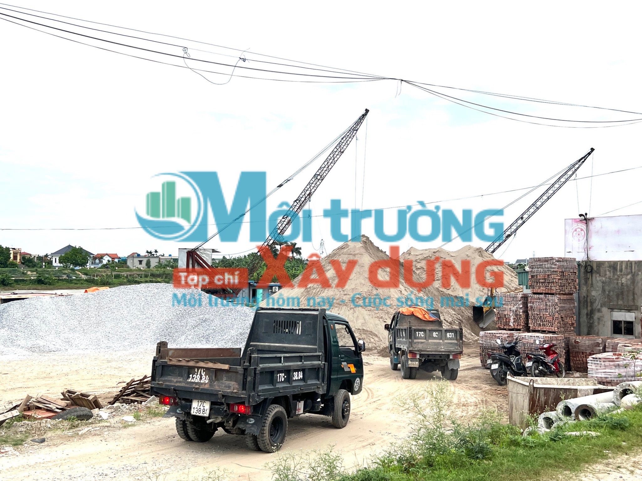 Xã Tân Phong (Vũ Thư, Thái Bình): Cần xử lý triệt để việc tập kết và kinh doanh vật liệu xây dựng không phép?