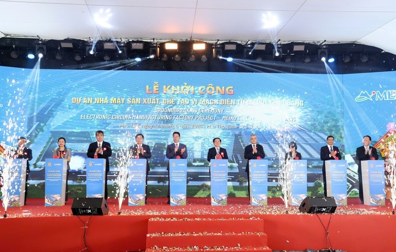 Khởi công Nhà máy sản xuất, chế tạo vi mạch điện tử Meiko Yên Quang