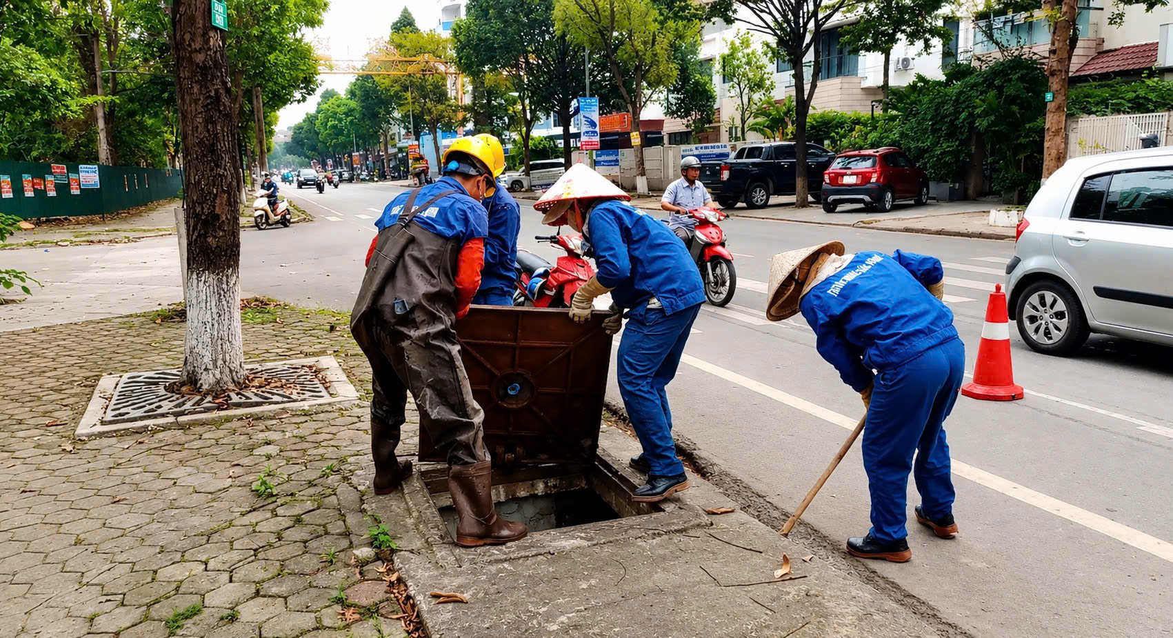 Hà Nội siết tiến độ bàn giao hệ thống thoát nước tại 26 khu đô thị