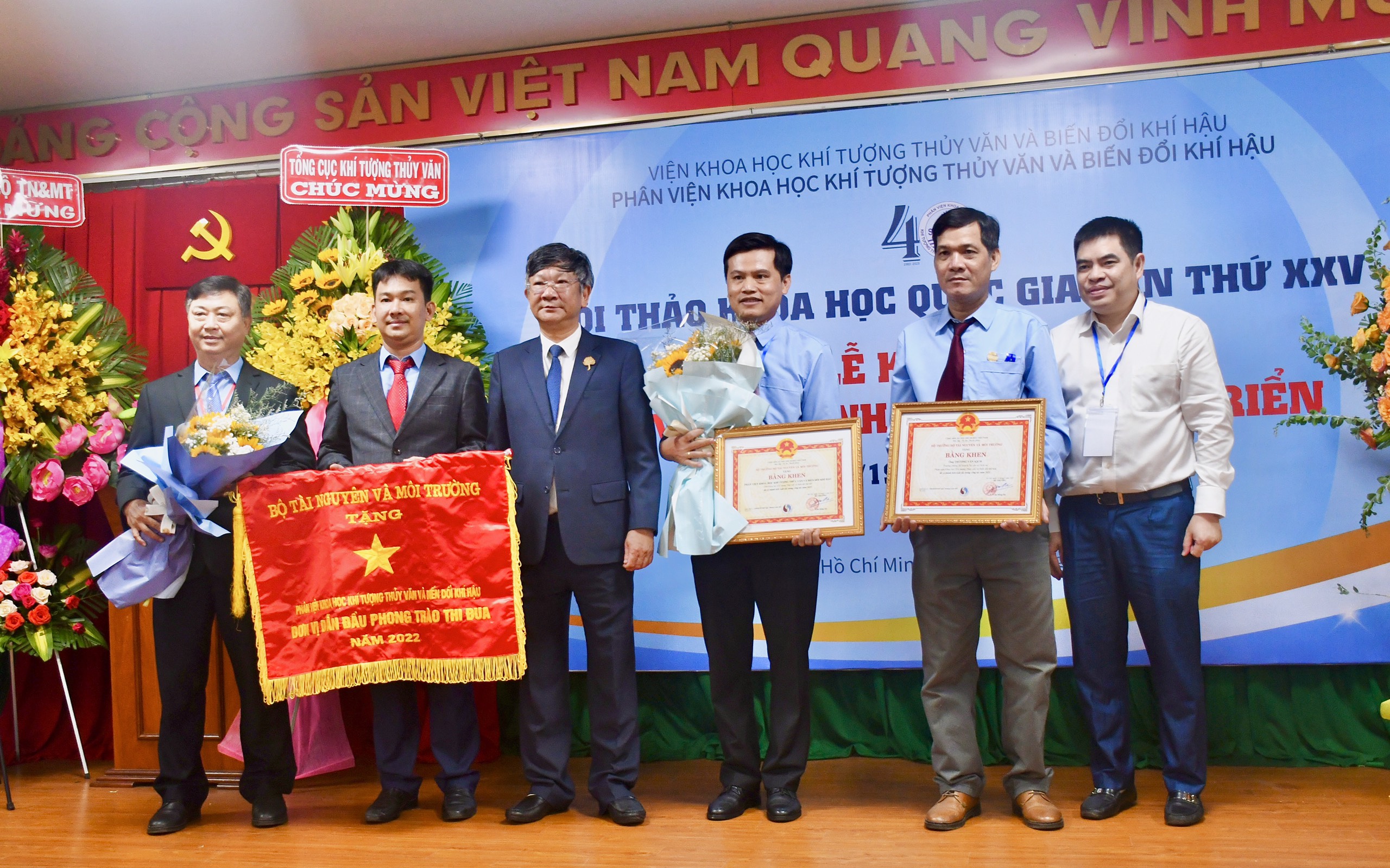 Phân viện Khoa học Khí tượng Thủy văn và Biến đổi khí hậu tổ chức Lễ kỷ niệm 40 năm ngày thành lập