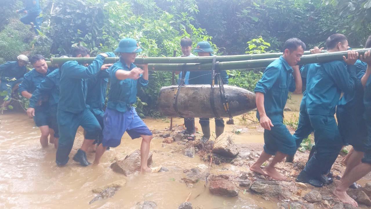 Nghệ An: Hủy nổ thành công quả bom sót lại sau chiến tranh