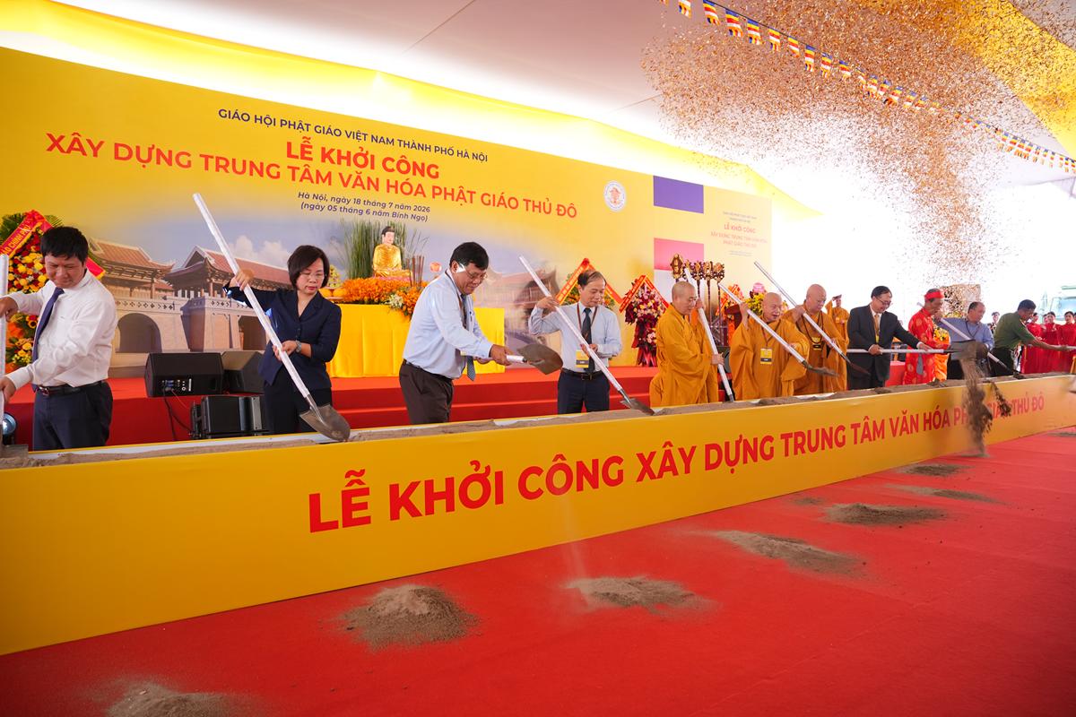 Khởi công Trung tâm Văn hóa Phật giáo Thủ đô, góp phần gìn giữ di sản Phật giáo
