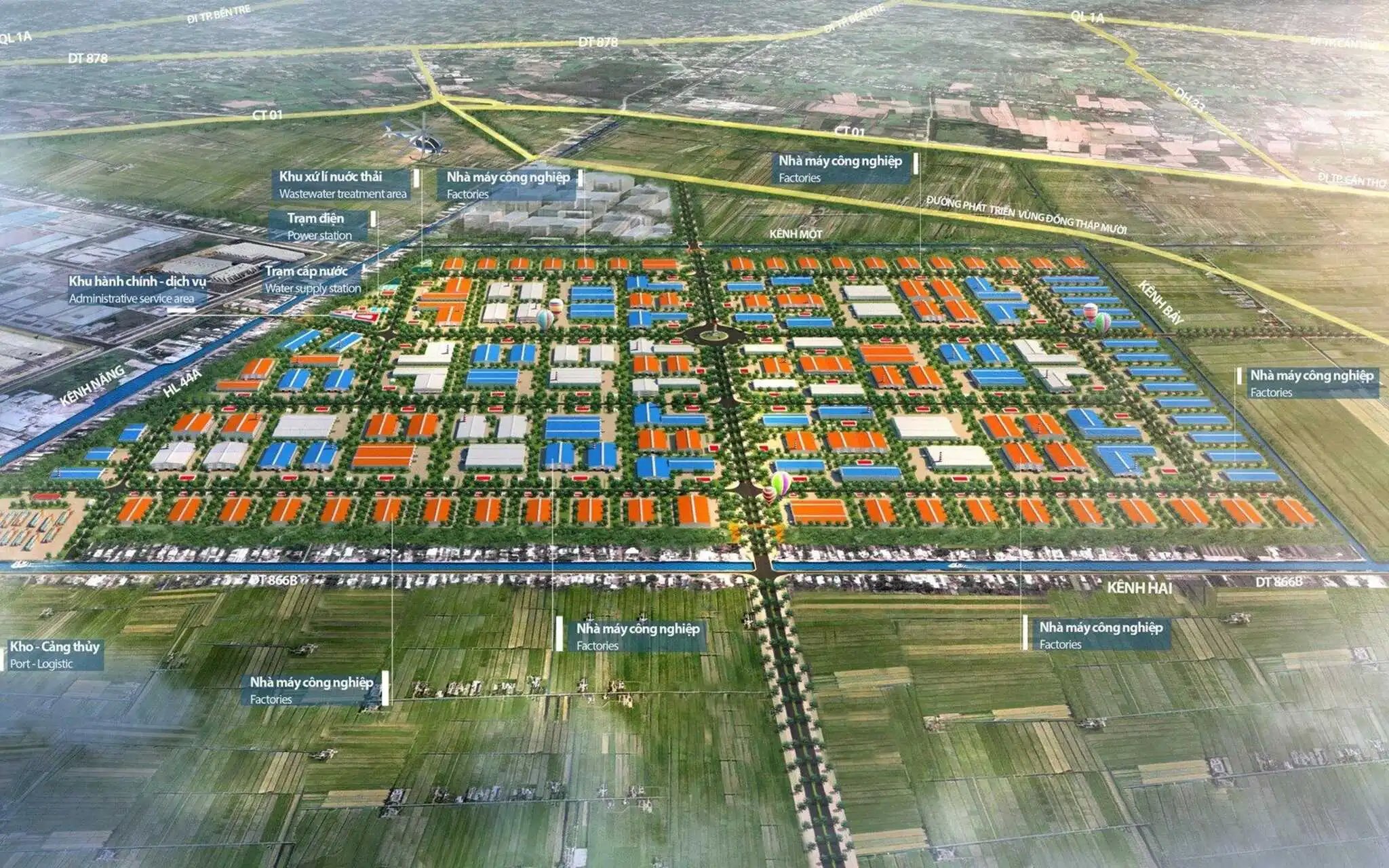 Tiền Giang: Huyện Tân Phước công bố quyết định chủ trương đầu tư Dự án khu công nghiệp Tân Phước 1