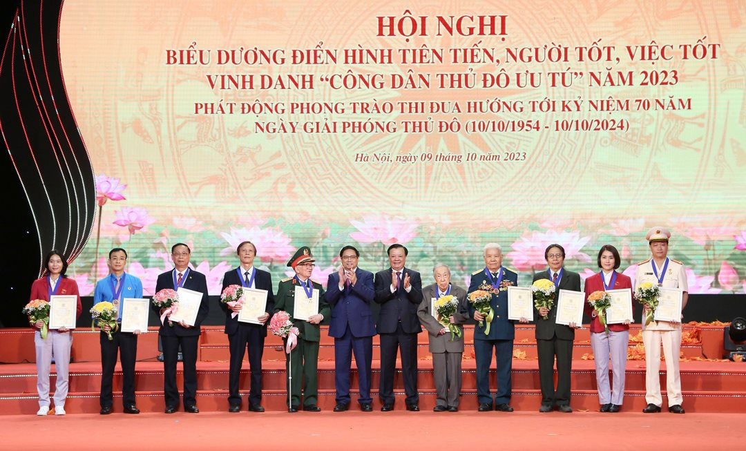 Hà Nội: Vinh danh 10 Công dân Thủ đô ưu tú và "Người tốt, việc tốt" tiêu biểu năm 2023