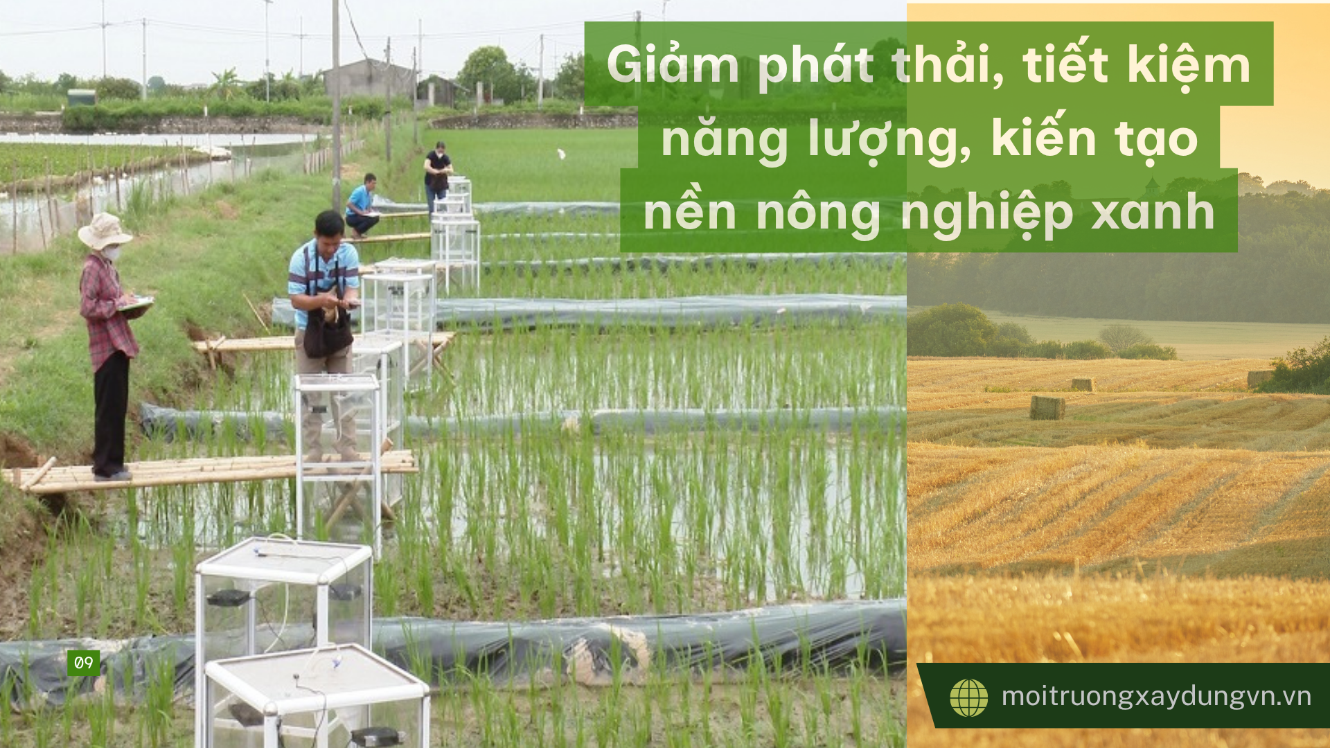 Nông nghiệp tuần hoàn - Tiết kiệm tài nguyên, tạo sinh kế bền vững.  Bài 5: Giảm phát thải, tiết kiệm năng lượng, kiến tạo nền nông nghiệp xanh