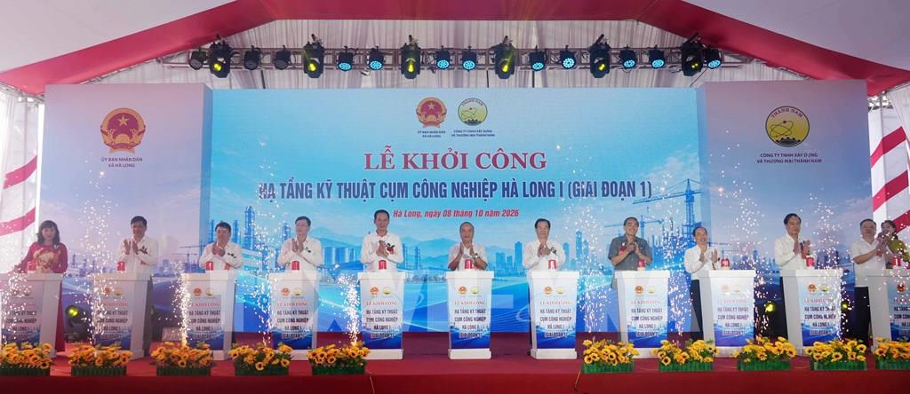 Thanh Hóa khởi công hạ tầng kỹ thuật Cụm công nghiệp Hà Long I (giai đoạn 1)