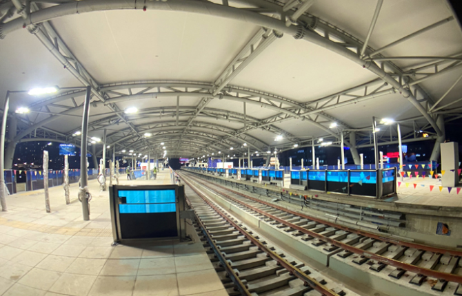 Ngắm nhà ga metro Tân Cảng