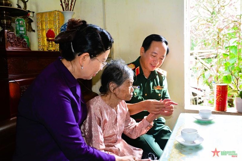 Thăm, tặng quà các thương binh, bệnh binh, người có công với cách mạng ở tỉnh Hà Nam