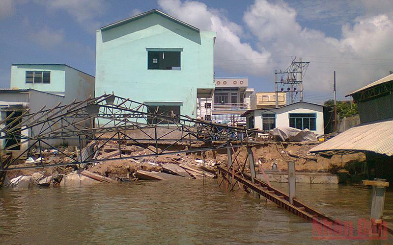 Sạt lở các tuyến kênh rạch tăng dần tại An Giang