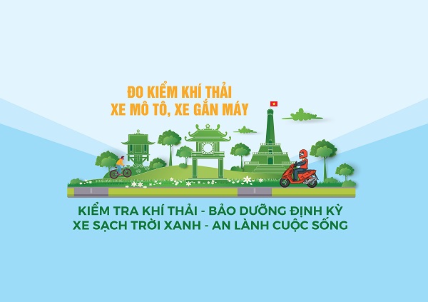 Hà Nội: Khởi động chương trình “Xe sạch – Trời xanh” đo kiểm khí thải xe gắn máy
