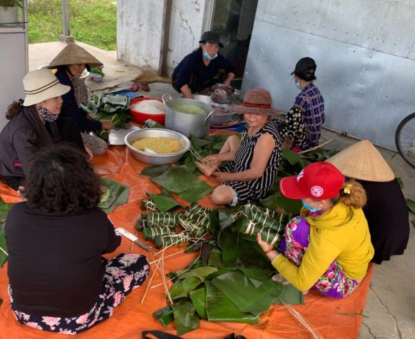 Bánh chưng xanh cho ngày Tết ấm