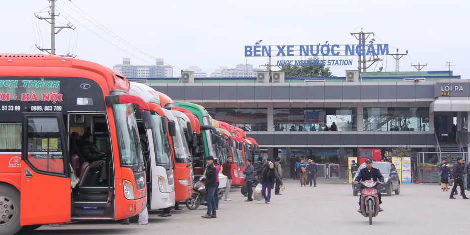Bến Giáp Bát, Nước Ngầm tạm dừng nhận tuyến xe khách cố định mới