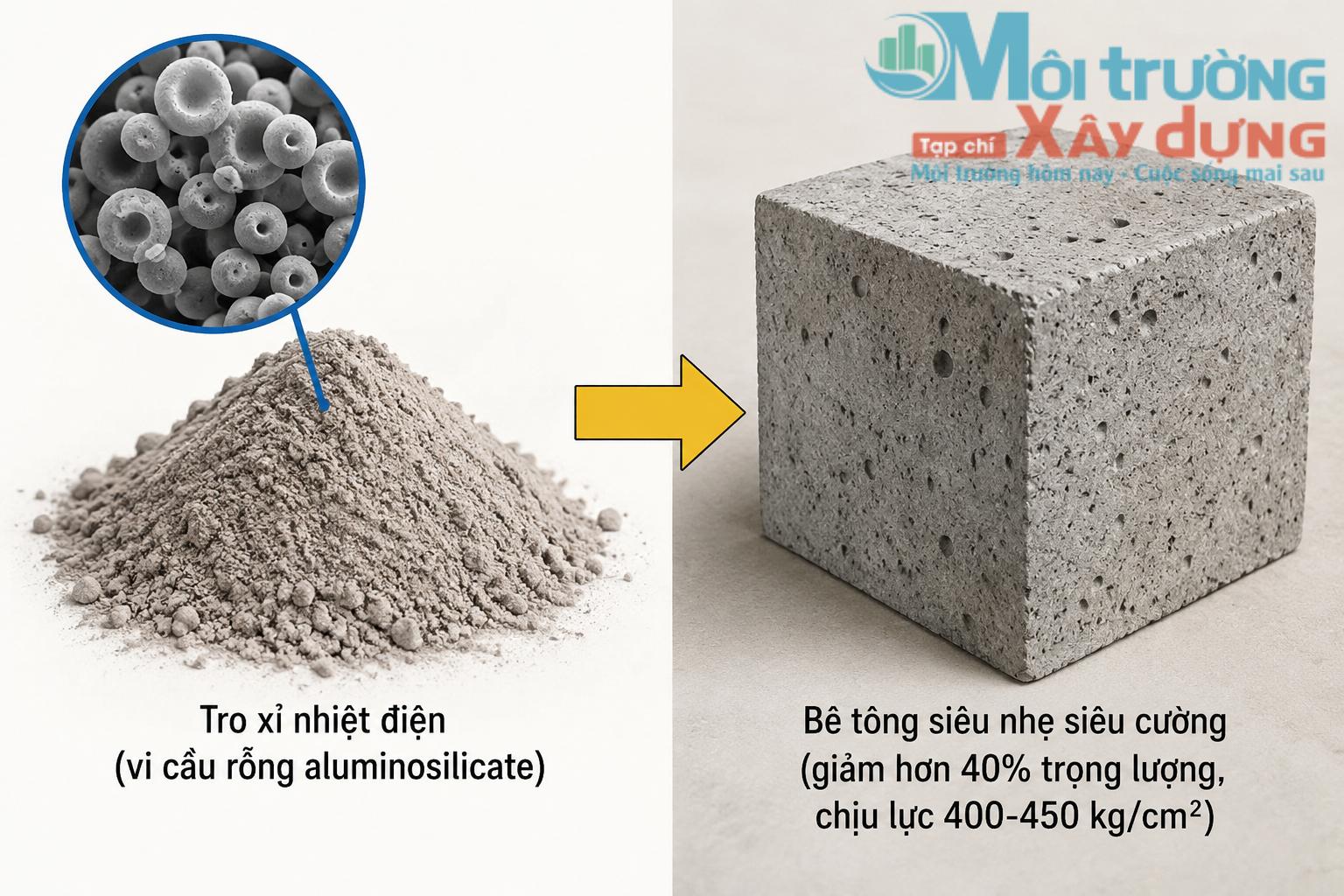  Đột phá vật liệu xây dựng: Nga biến phế thải thành bê tông siêu cường, chống thấm W20, chịu lạnh F800