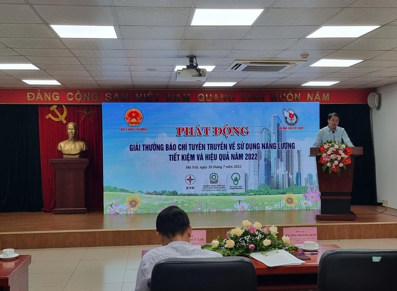 Phát động Giải thưởng báo chí về sử dụng năng lượng tiết kiệm năm 2022