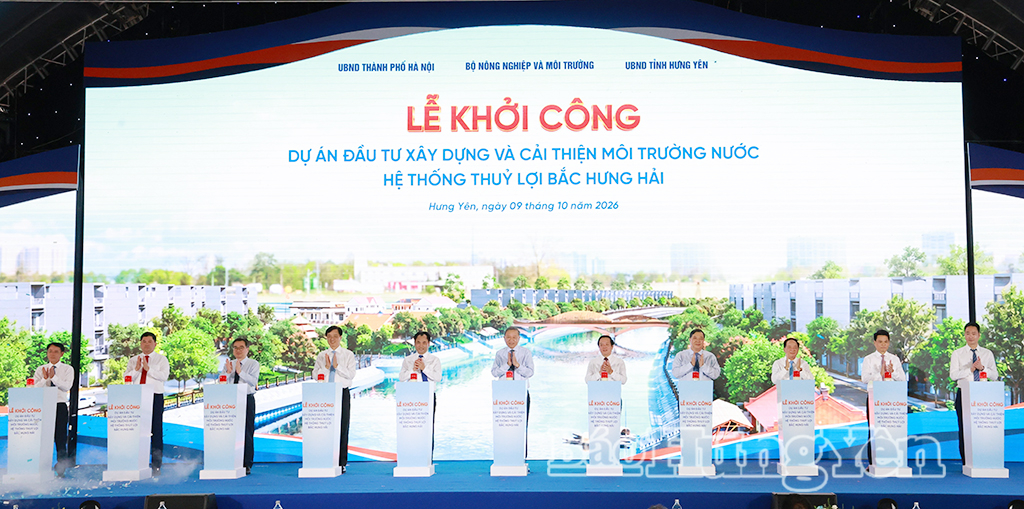 Lễ khởi công nâng cấp, hiện đại hóa và cải thiện môi trường nước hệ thống thủy lợi Bắc Hưng Hải