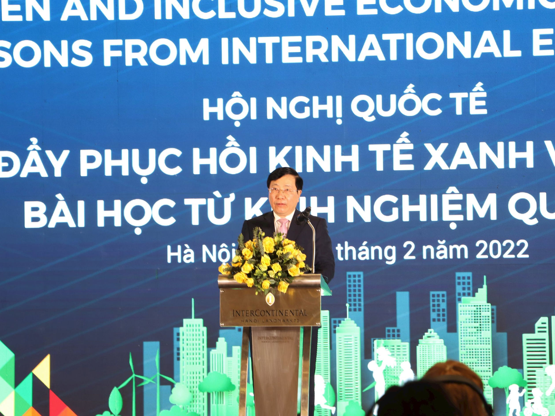 Việt Nam cam kết theo đuổi tiến trình phục hồi xanh để hiện thực hóa mục tiêu phát triển bền vững