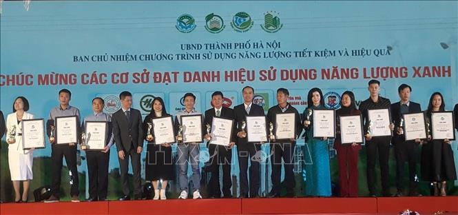 Hà Nội: 55 cơ sở đạt danh hiệu công trình xây dựng sử dụng Năng lượng Xanh