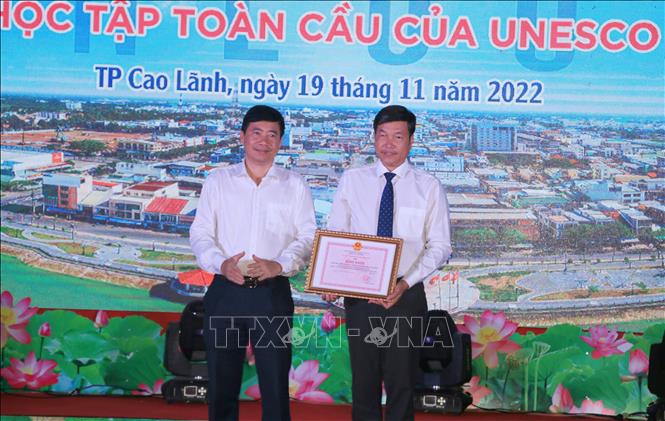 Đồng Tháp: Vinh danh thành phố học tập toàn cầu của UNESCO