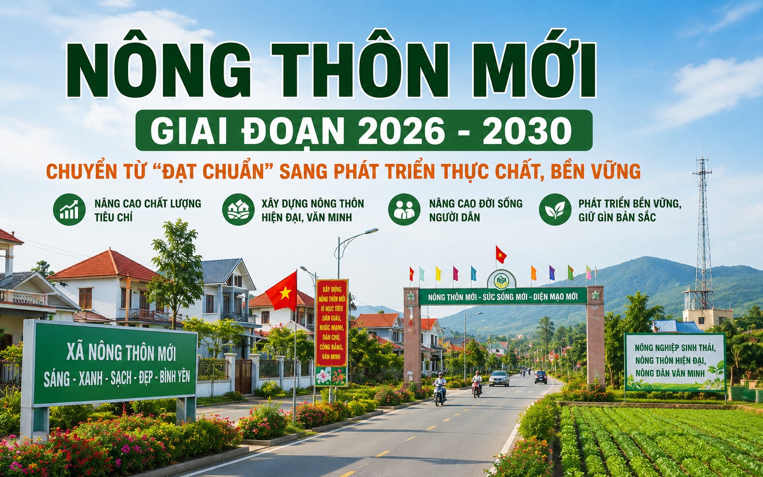 Hà Nội ban hành Bộ tiêu chí xã nông thôn mới giai đoạn 2026 – 2030
