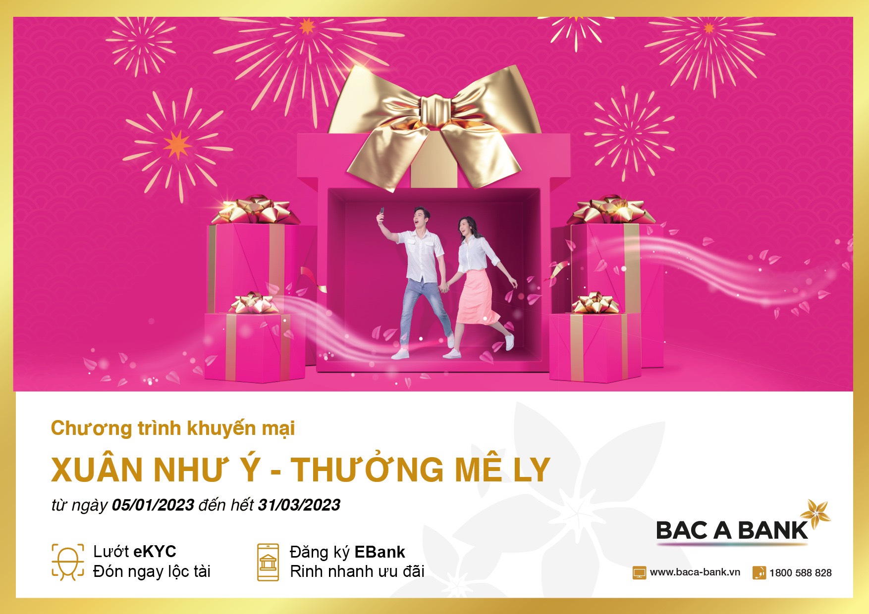 Đón xuân như ý – nhận quà thưởng mê ly cùng BAC A BANK