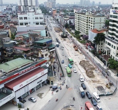 Hà Nội: Thông báo tổ chức giao thông phục vụ thi công hầm chui Kim Đồng